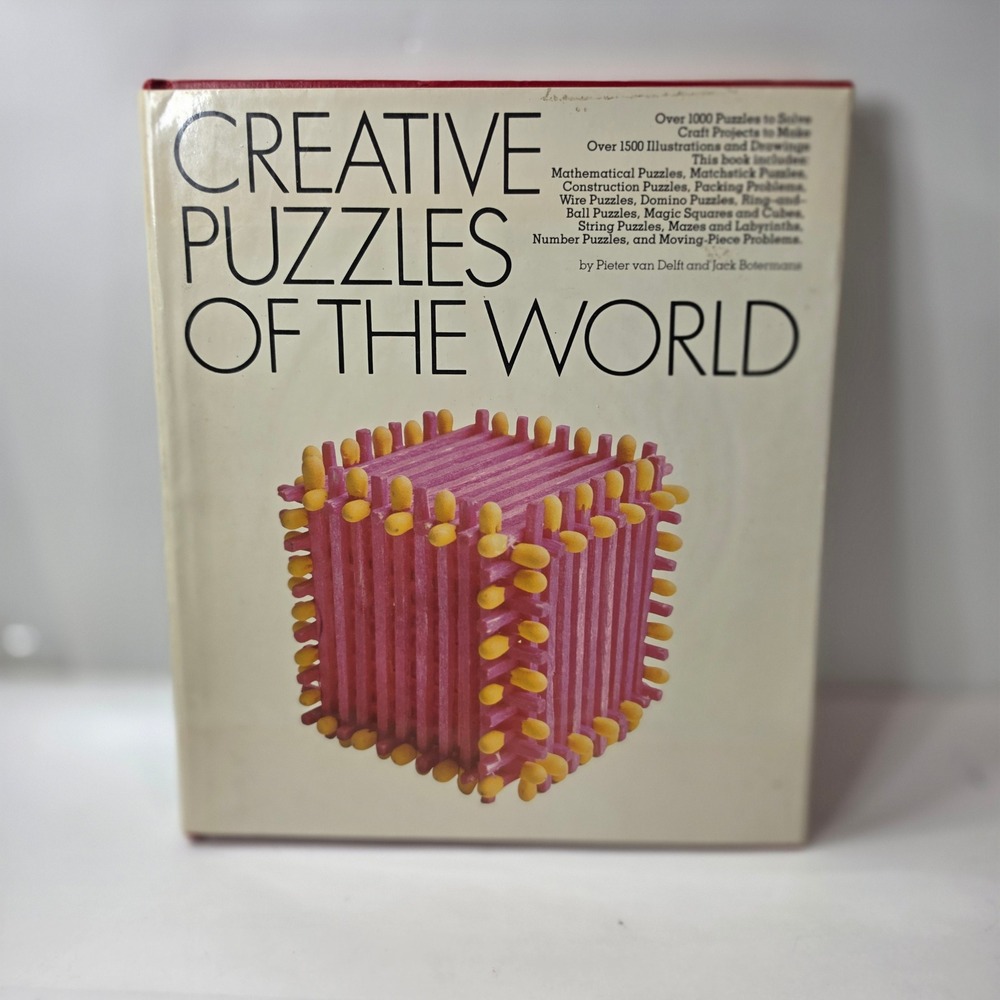 Creative Puzzles of the World Pieter van Delft Hardcover 1978 1st Ed Abrams
